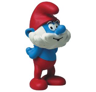 LES SCHTROUMPFS: LE GRAND SCHTROUMPF - statuette résine 10.5 cm