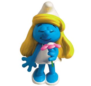 LES SCHTROUMPFS: LA SCHTROUMPFETTE - statuette résine 10.5 cm