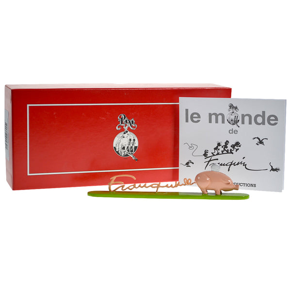 LES SIGNATURES DE FRANQUIN: TIRELIRE COCHON - figurine métal
