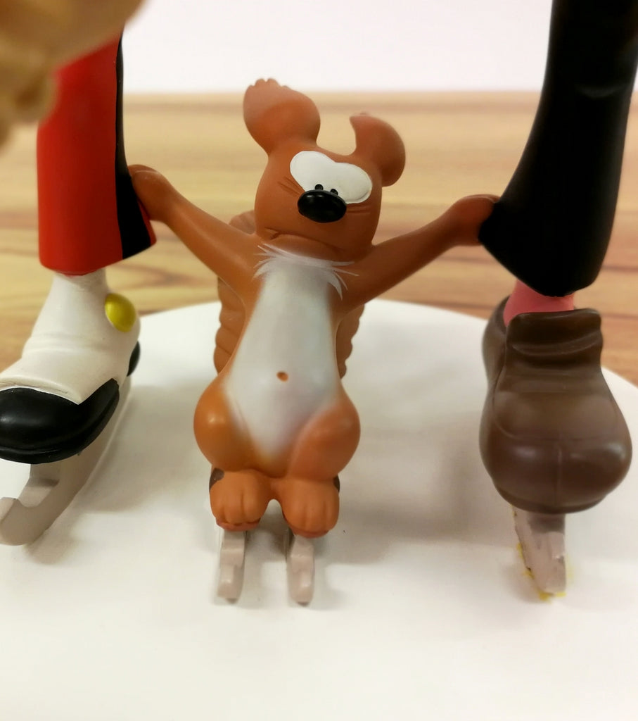 Statue Spirou Avec Pagaie - Scène Du Radeau - Leblon Delienne 1993 - Résine Numérotée