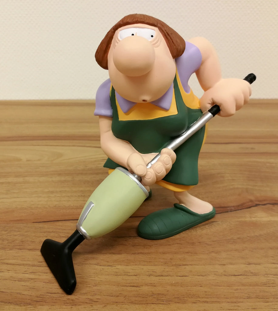 LES BIDOCHON: RAYMONDE PASSANT L'ASPIRATEUR - statuette en résine 13 cm