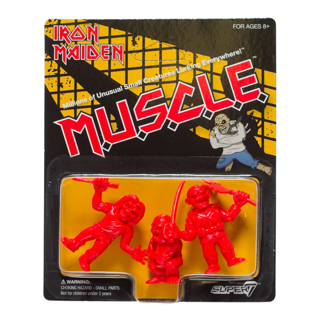 Figurines Iron Maiden Super7 MUSCLE Eddie The Trooper Piece of Mind Killers Red box 03069 La Marque Zone
