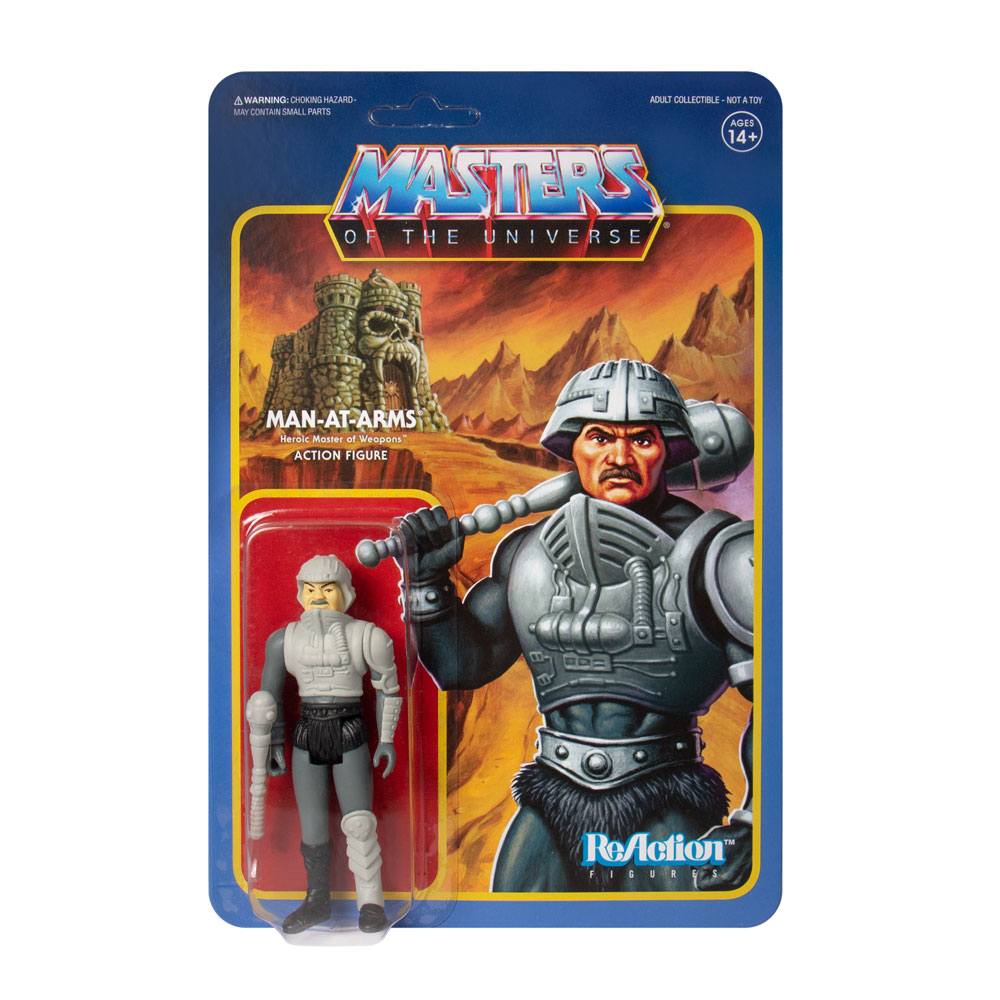 LES MAITRES DE L'UNIVERS: MAN-AT-ARMS (movie accurate) -  figurine articulée "ReAction" 9 cm