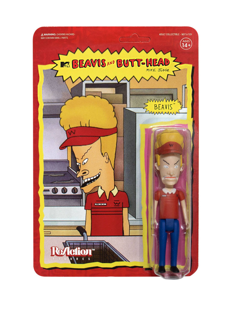 BEAVIS AND BUTT-HEAD: BEAVIS "BURGER WORLD" - figurine articulée "ReAction" 9 cm