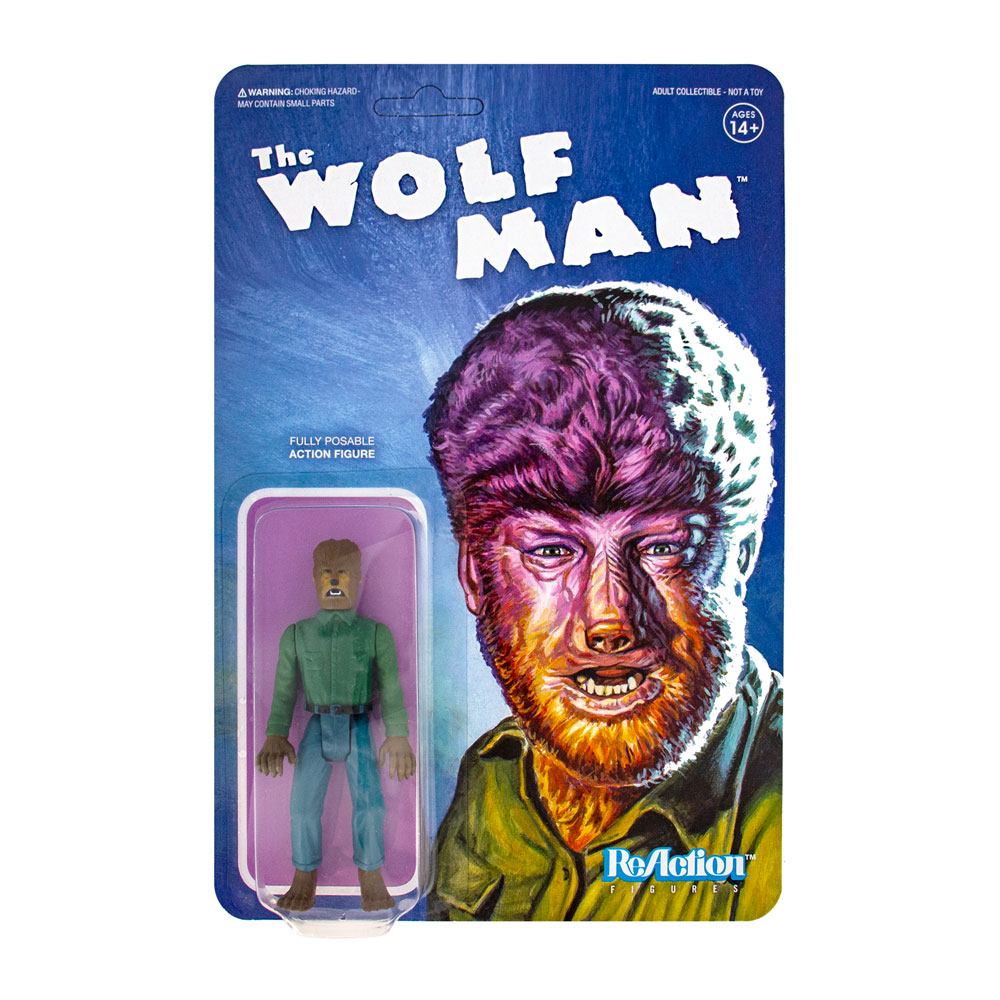 UNIVERSAL MONSTERS: THE WOLF MAN - figurine articulée "ReAction" 9 cm