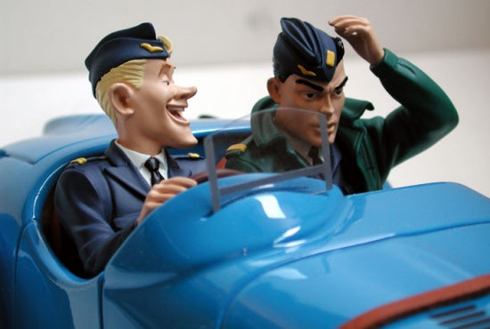 TANGUY & LAVERDURE: ROADSTER DELAHAYE 135S FIGONI 1938 - véhicule de collection 36 cm