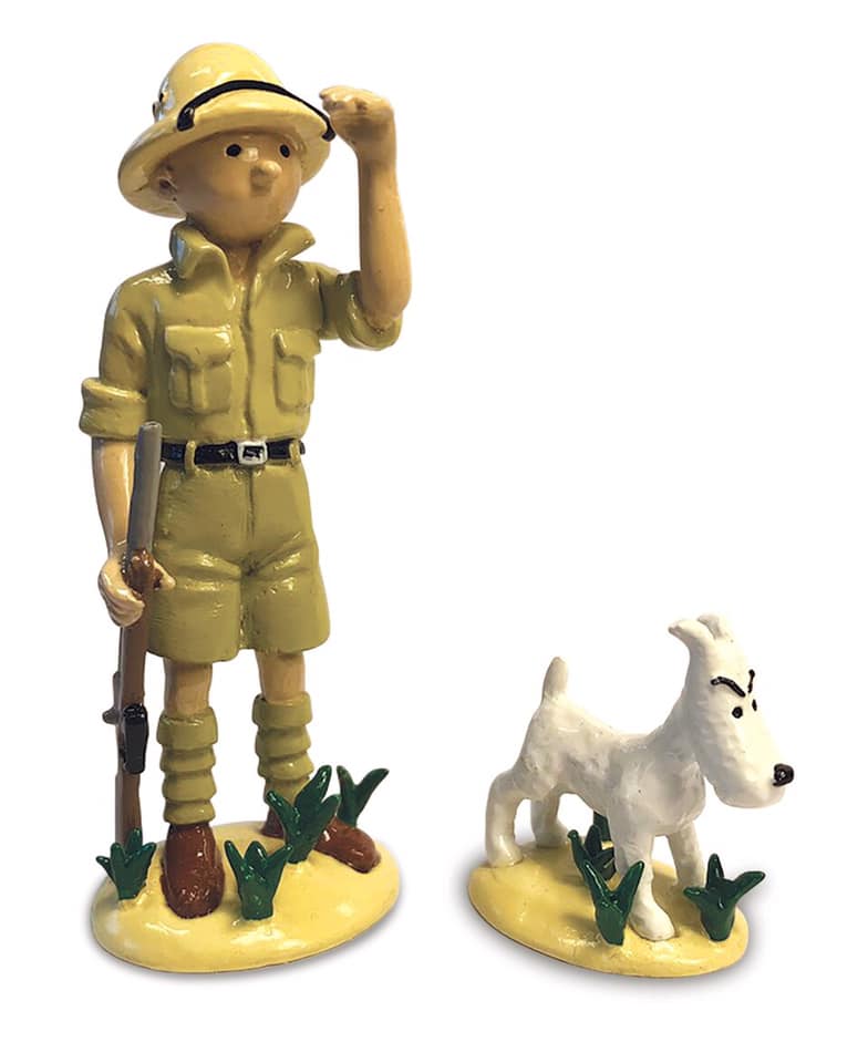 Figurine Tintin et Milou au Congo, Collection VO Moulinsart 2018 (46523)