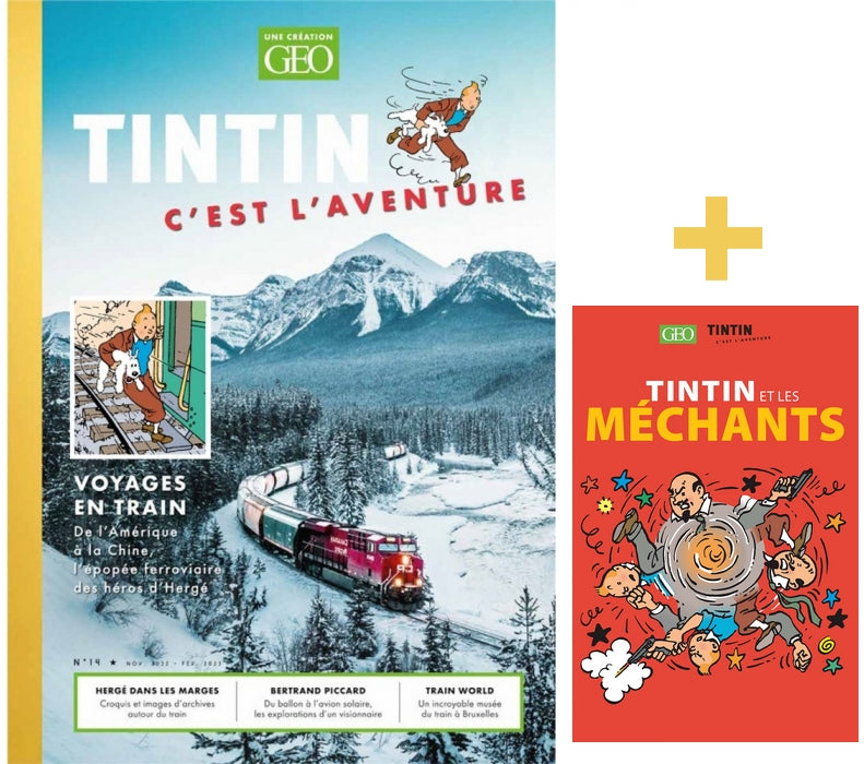Revue TINTIN C'EST L'AVENTURE N°14 - Déc. 2022 - Fév. 2023 + Tintin et les méchants