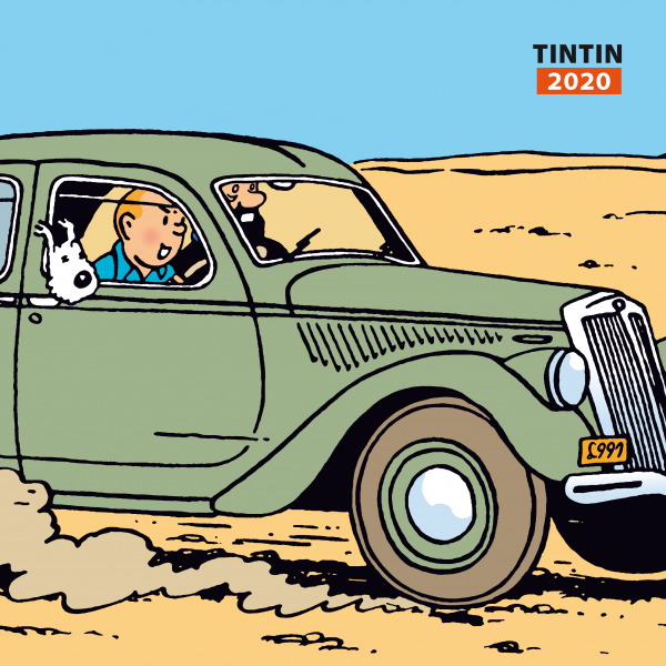 TINTIN: grand calendrier 2020 30 x 30 cm