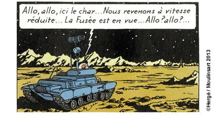 Char Lunaire Tintin On a marché sur la lune Moulinsart 1/43 die