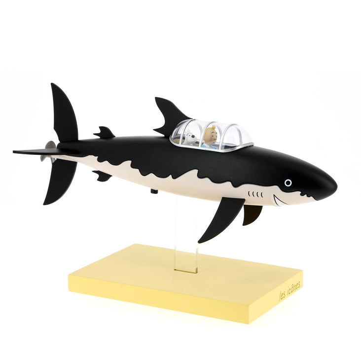 TINTIN shark submarine: resin, model | La Marque Zone