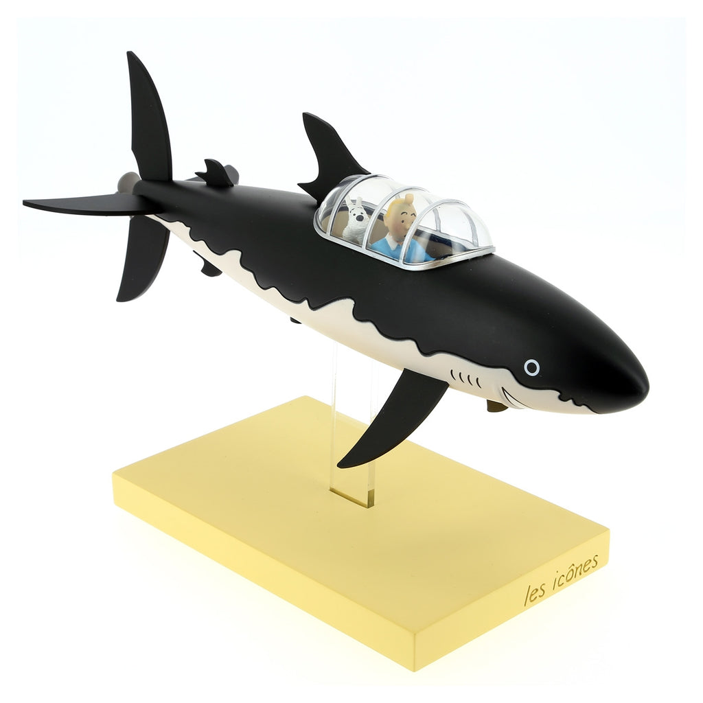 Sculpture Tintin Sous-marin Requin - RACKHAM - Hergé - Coffret Moulinsart 2006