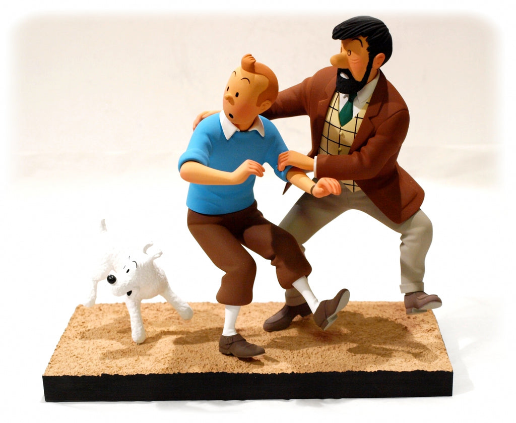 Hergé - Statuette Moulinsart 46228 - Sculpture "Hommage à Hergé - Statuette Moulinsart 46228 - Sculpture "Hommage à