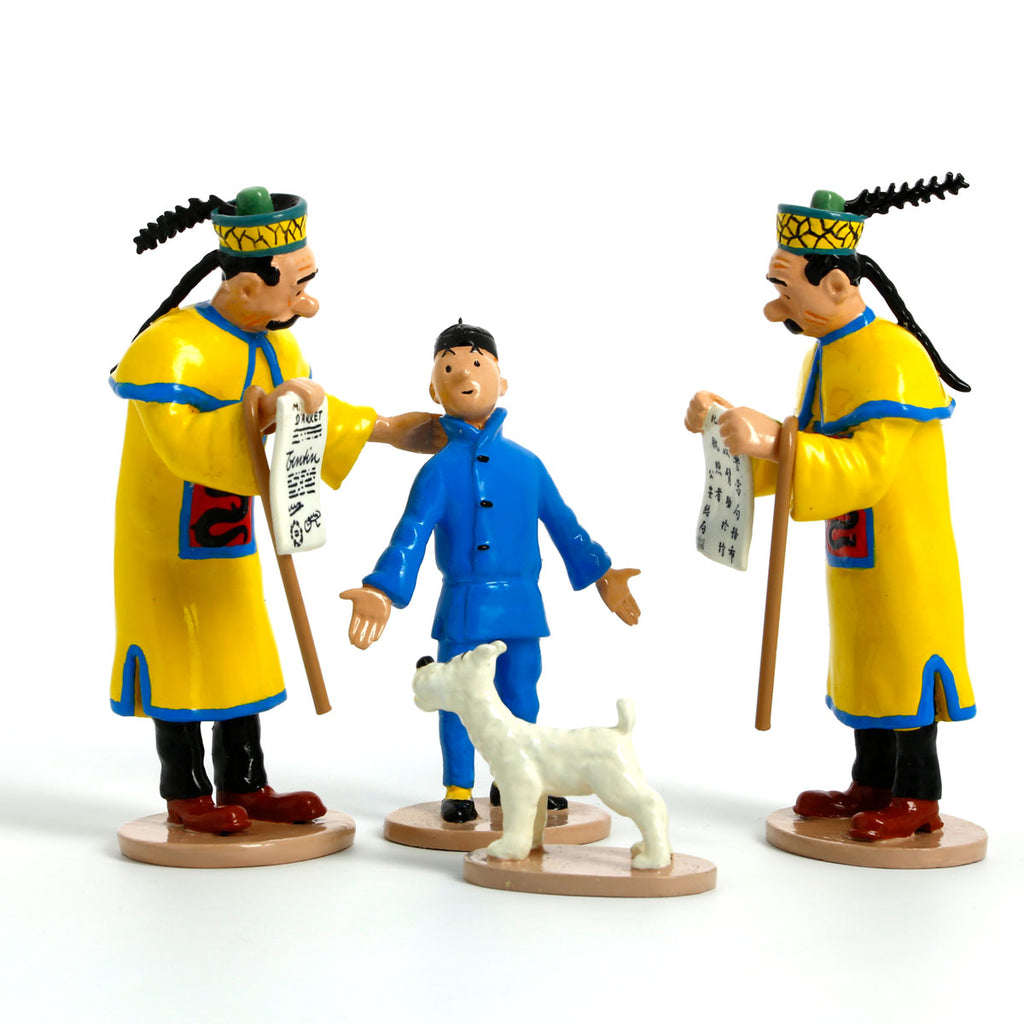 TINTIN: LE MANDAT D'ARRET - figurines métal 9 cm
