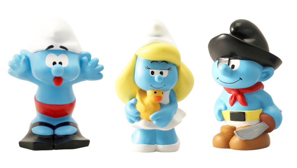 LES SCHTROUMPFS: TUBO EVEIL - set de 3 figurines 9.5 cm