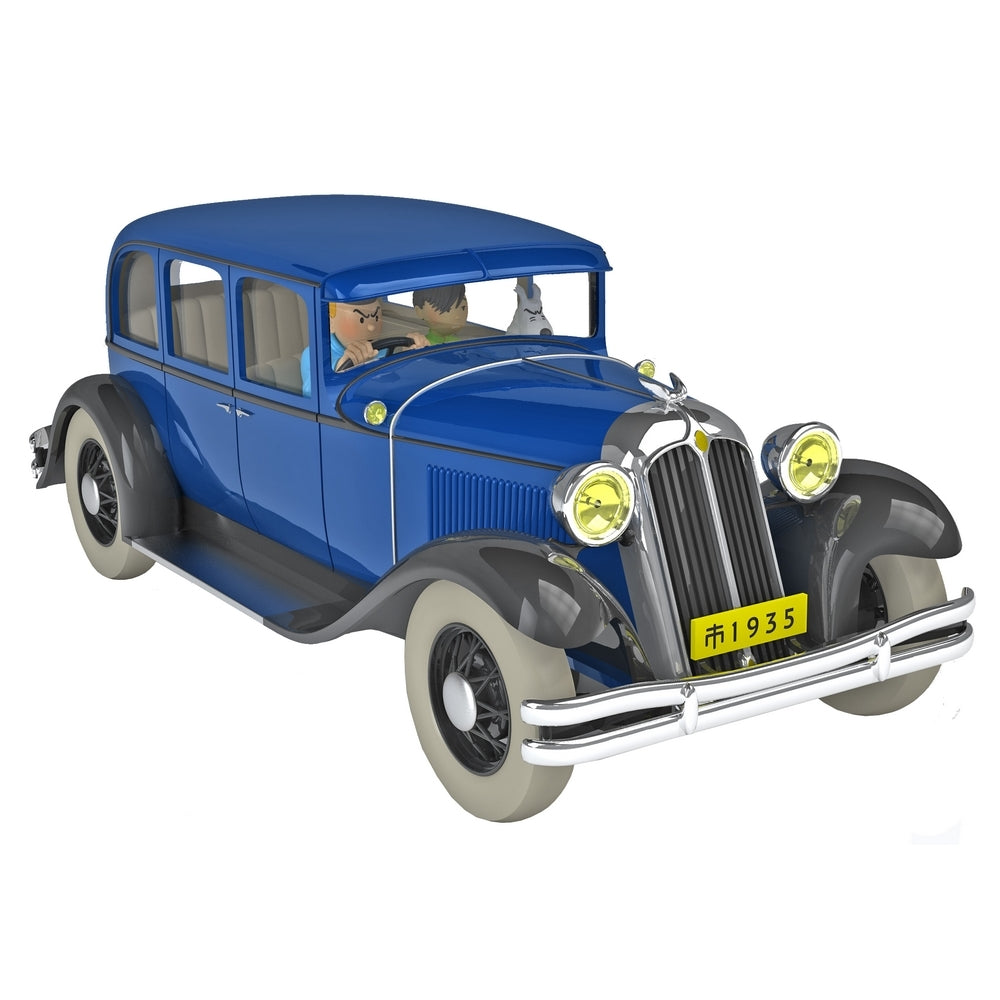 Miniature En voiture Tintin Le Lotus Bleu Chryler Six En route pour Nankin Miniature En voiture Tintin Le Lotus Bleu Chryler Six En route pour Nankin
