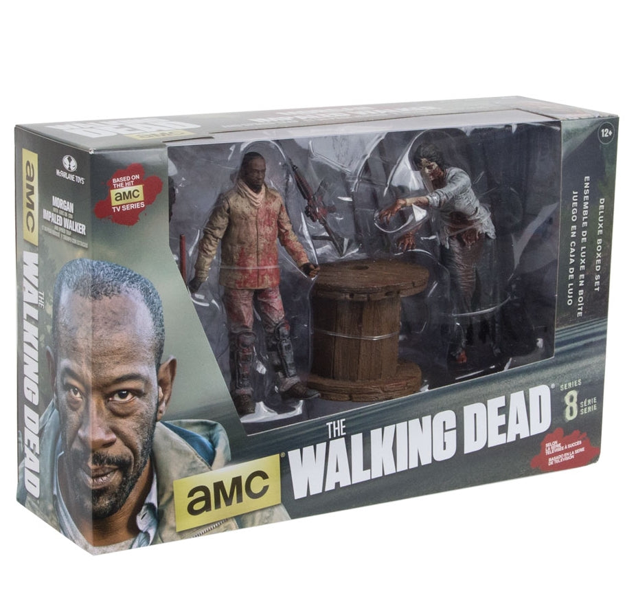 McFarlane The Walking Dead TV - Morgan Avec Walker Empalé - Boîte Deluxe 5 Pouces Neuve