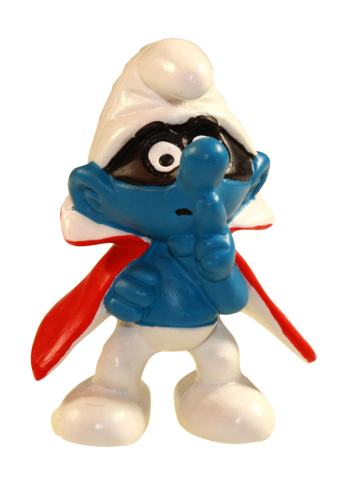 Figurine Schtroumpf (sous blister) SCHTROUMPF CONSPIRATEUR - figurine plastique 5 cm