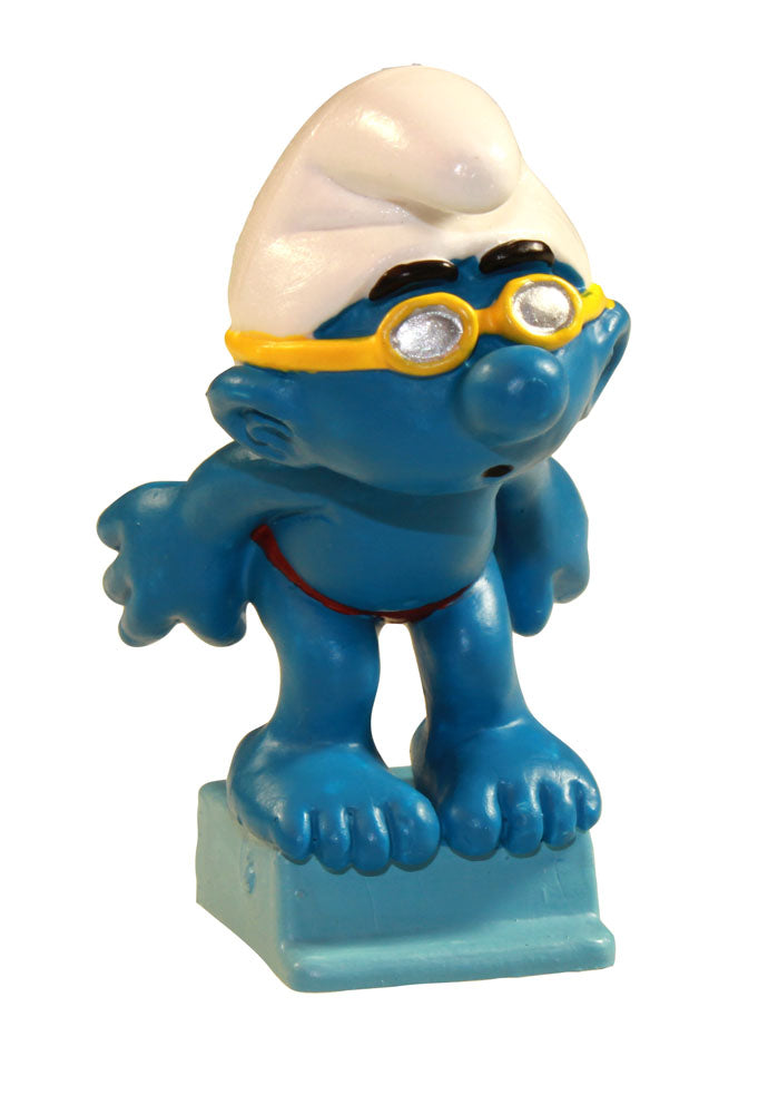 Figurine Schtroumpf (sous blister) SCHTROUMPF NAGEUR - figurine plastique 5 cm