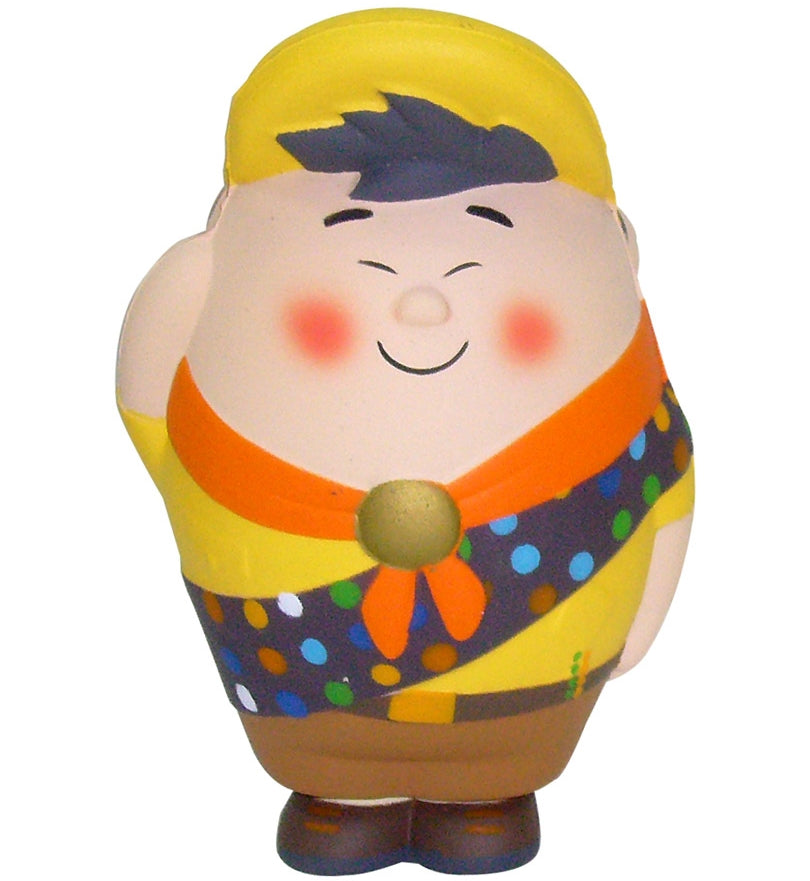 (boite décolorée) Figurine Anti-stress Là-haut Russel Pixar SD toys 2010