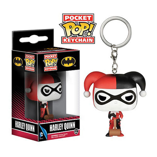 HARLEY QUINN, POCKET POP! - porte-clés vinyl 4 cm