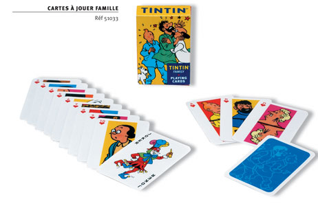 TINTIN - PLAYING CARDS FAMILY OF TINTIN