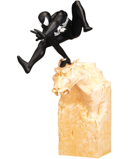 MARVEL - BLACK SPIDERMAN GARGOYLE - 30 cm resin statue