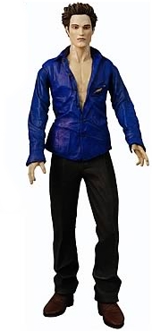 TWILIGHT, NEW MOON - EDWARD CULLEN (BLUE SHIRT, SPARKLES) - 18 cm action figure