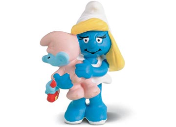SMURFETTE WITH BABY