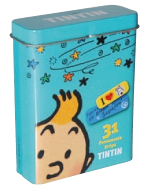TINTIN - DRESSINGS TURQUOISE BOX - boxset of 31 sterile dressings