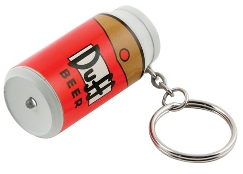 THE SIMPSONS - DUFF BEER - led keyring torch