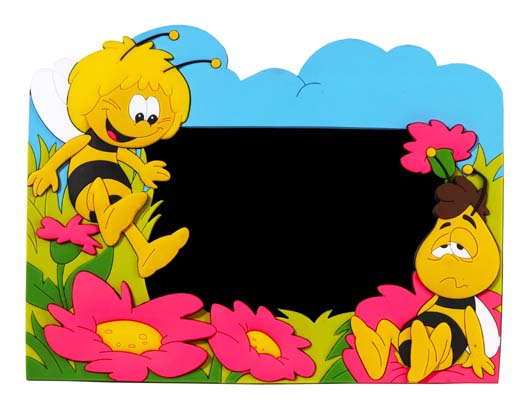 MAYA THE HONEY BEE: MAYA & WILLY - 3D pvc photo frame