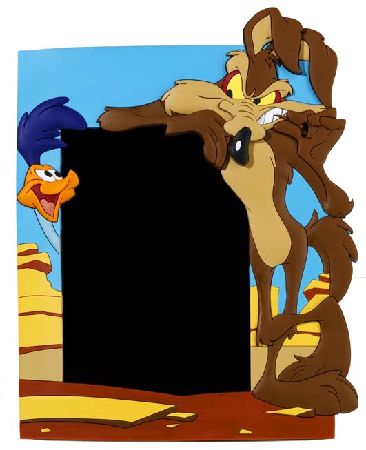 LOONEY TUNES: ROAD RUNNER & WILE E. COYOTE - 3D pvc photo frame