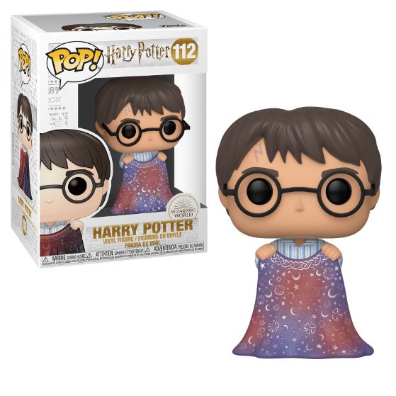 HARRY POTTER: HARRY POTTER WITH INVISIBILITY CLOAK, FUNKO POP! 112