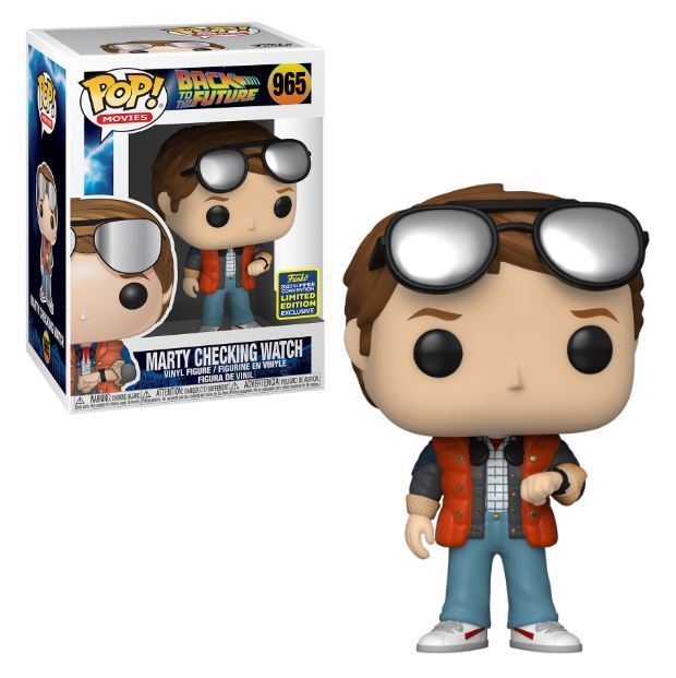 BACK TO THE FUTURE: MARTY MCFLY CHECKING WATCH (2020 SUMMER CONVENTION EXCLUSIVE), FUNKO POP! MOVIES 965