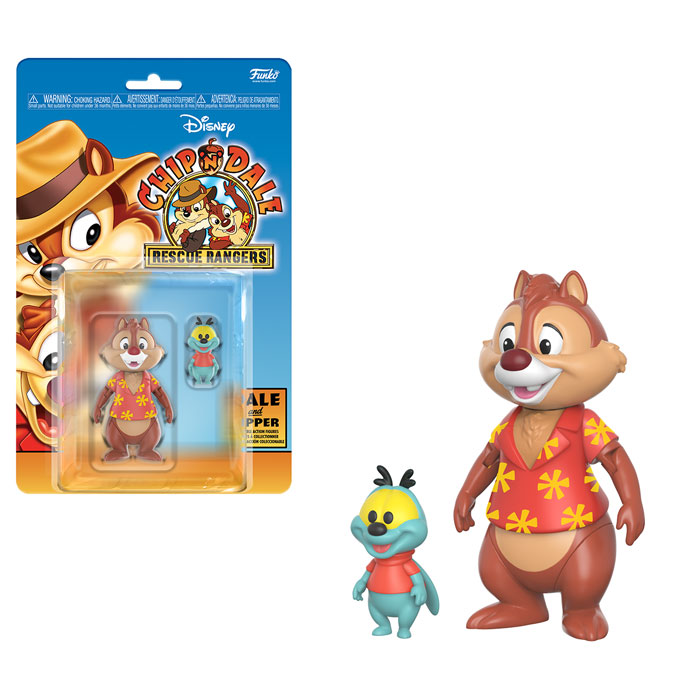CHIP & DALE (RESCUE RANGERS): DALE and ZIPPER - 8 cm action figurine