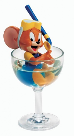 TOM & JERRY: JERRY IN GLASS - 12.5 cm resin statue