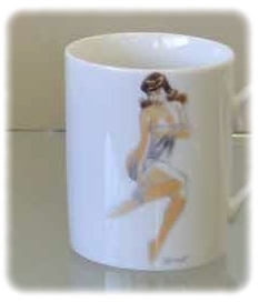 PIN-UP - mug en porcelaine de Limoges