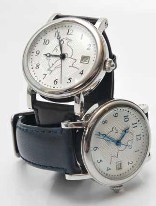 TINTIN - automatic movement black watch