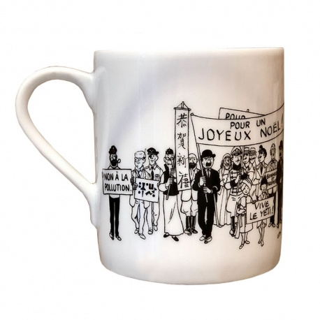 TINTIN: LA CARTE DE VOEUX 1972  - porcelain mug
