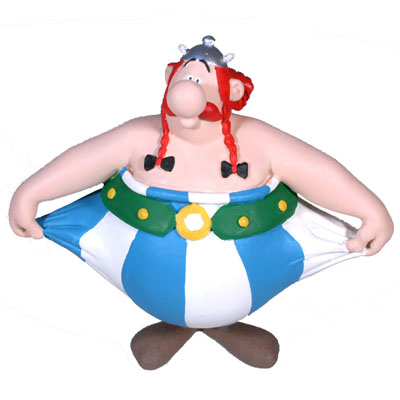 ASTERIX - OBELIX HOLDING HIS TROUSERS
