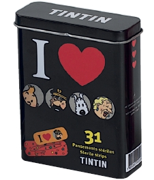 TINTIN - DRESSINGS BLACK BOX - boxset of 31 sterile dressings