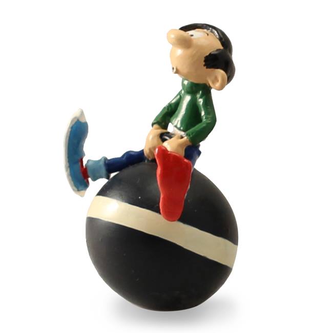 GASTON: GASTON ET LA SUPER BALLE GEANTE (Collection Gaston Inventions) - figurine métal 6 cm (pixi 6579)