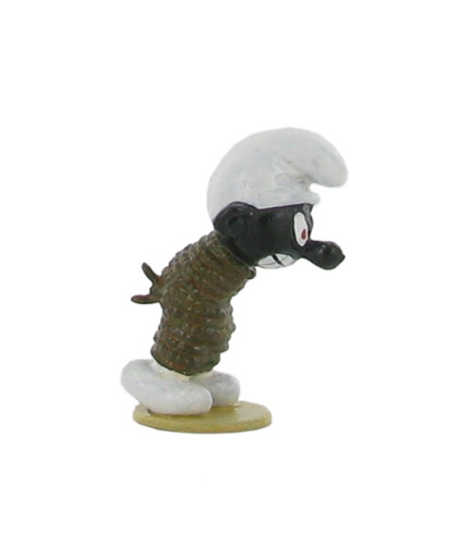 LES SCHTROUMPFS: SCHTROUMPF NOIR FICELE, COLLECTION ORIGINE - 3.5 cm metal figure
