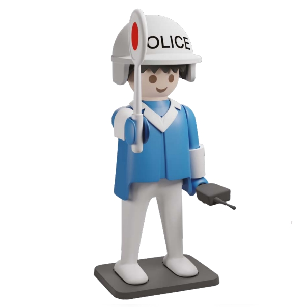 Collectible figurine Playmobil The Policeman, Collectoys 2022 (00216)