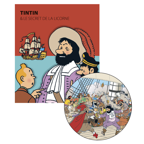 TINTIN - SECRET OF THE UNICORN - 23 x 19 cm pop up book