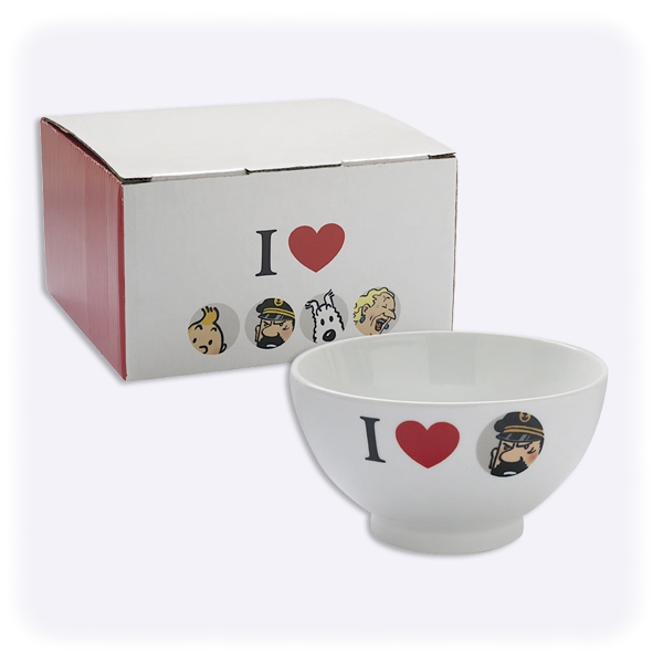 TINTIN - I LOVE HADDOCK - porcelain bowl