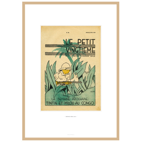 TINTIN: LE PETIT VINGTIEME #1 - framed picture
