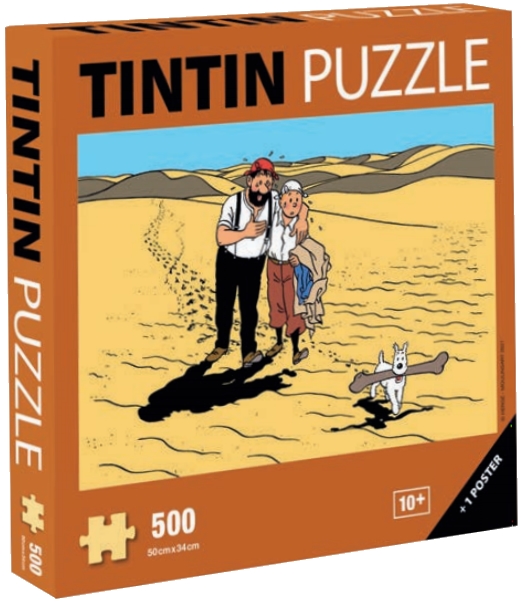 Tintin Jigsaw puzzle Le pays de la soif 500 pieces 50 x 34 cm + poster