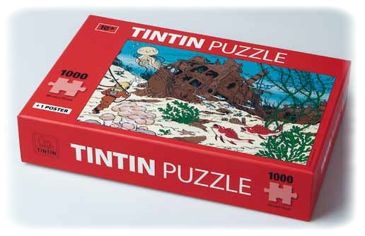 TINTIN - WRECK OF THE LICORN - 1000 pieces 50 x 75 cm jigsaw puzzle
